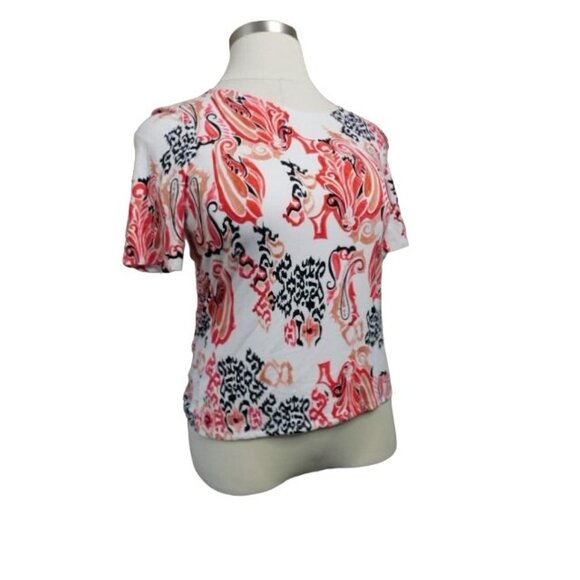 Chico's Size M Medium STRETCH Boho Knit Scoop Neck Top - Picture 3 of 3